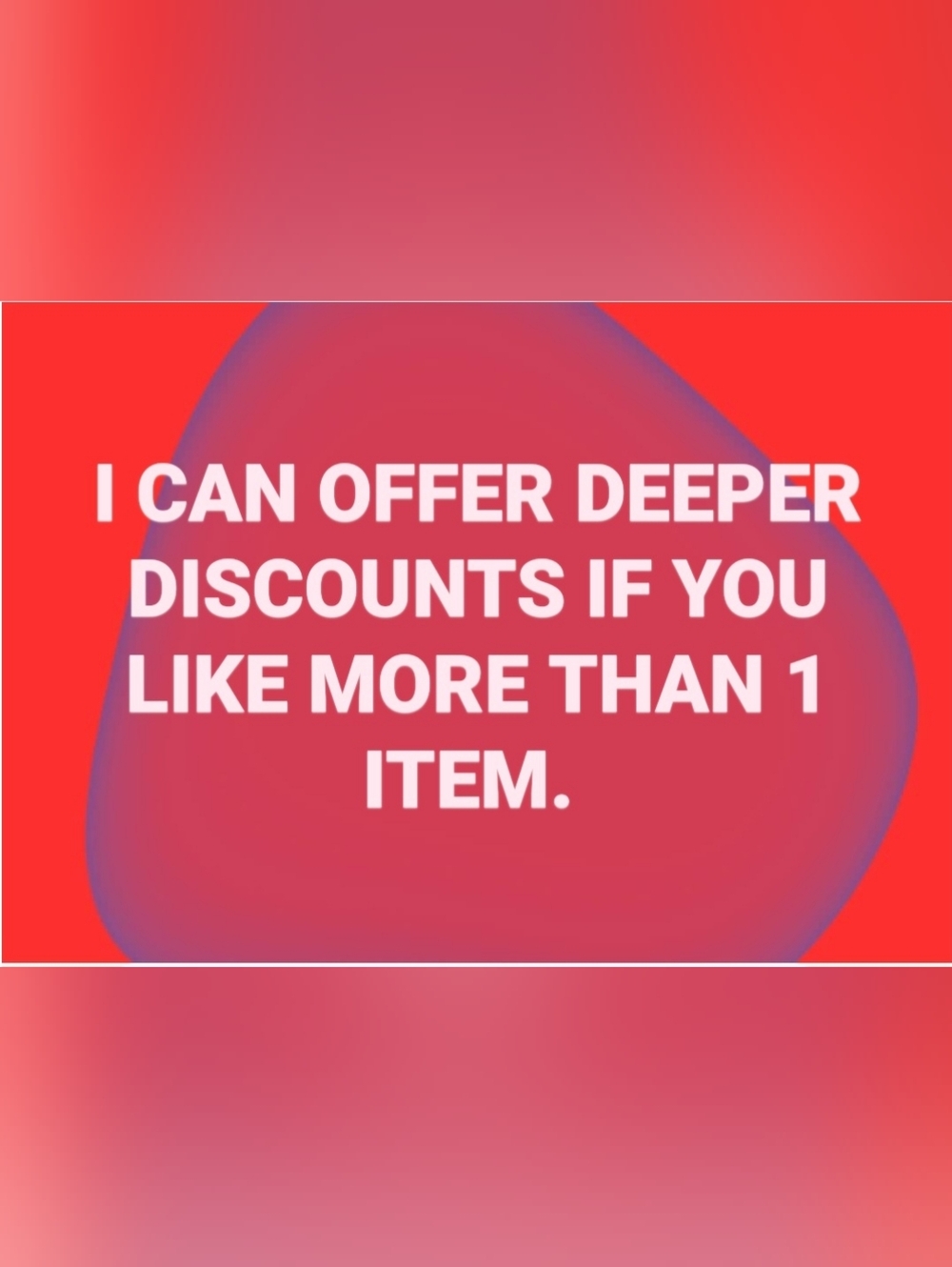 Bold Red Promotional Graphic - 'I Can Offer Deeper Discounts'